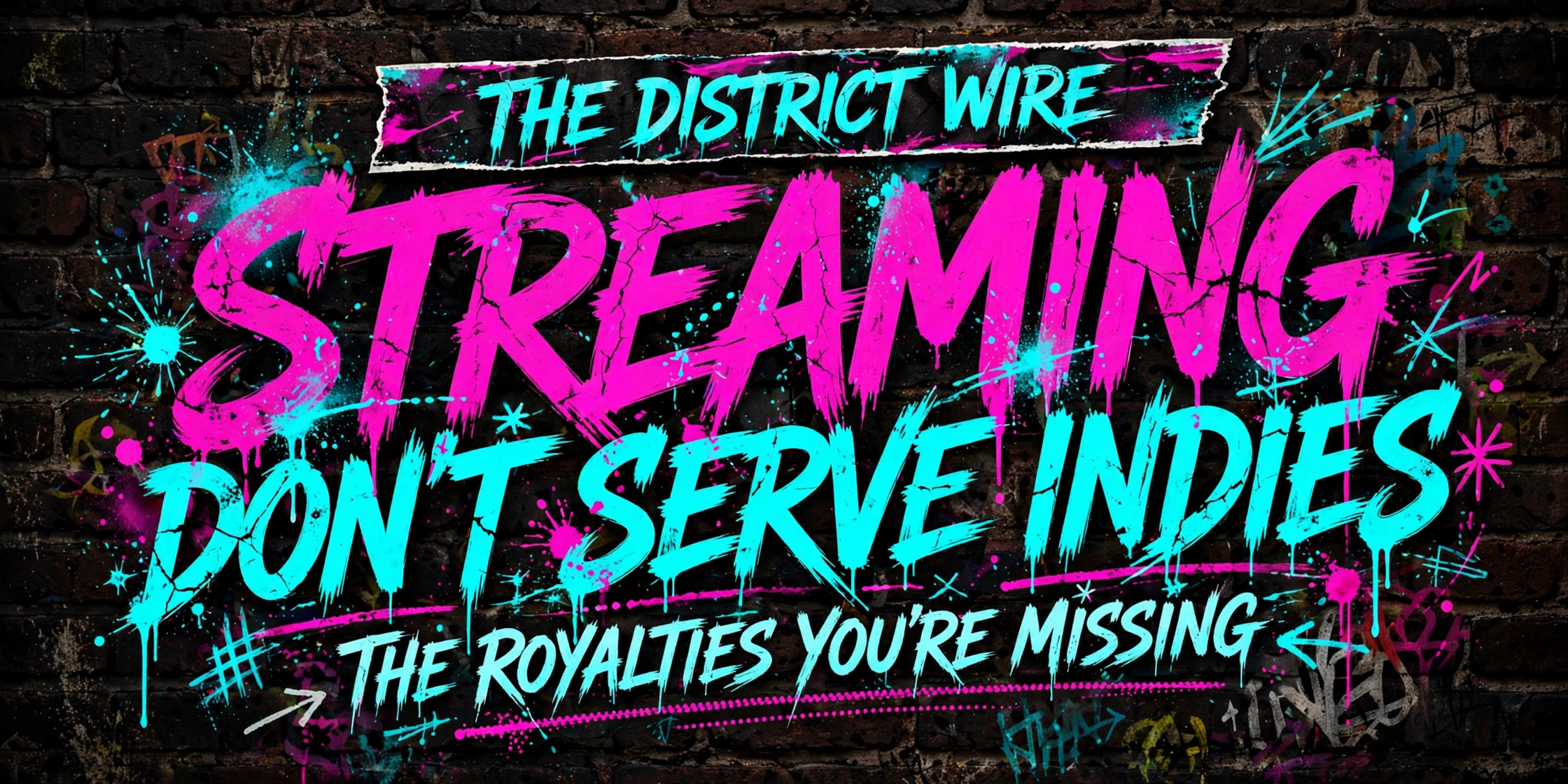 District Wire graphic on streaming economics for independent artists